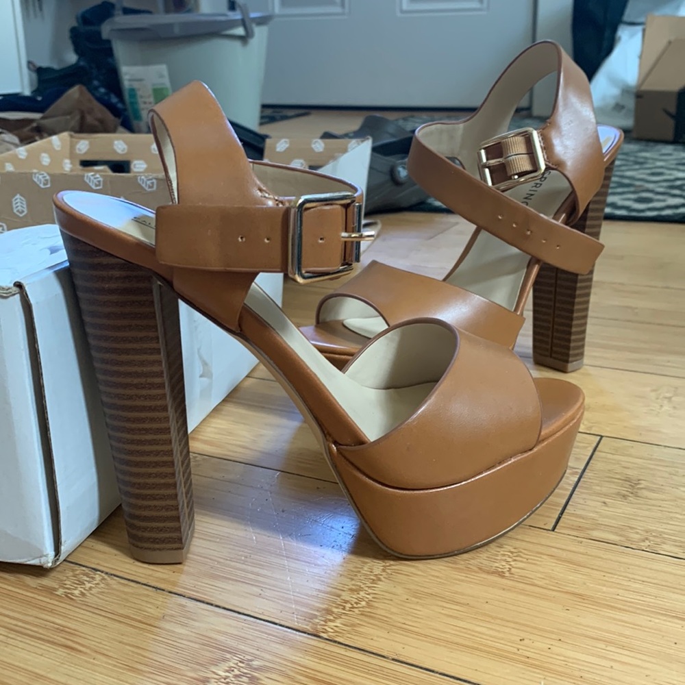 6.5 Strappy Heels Vegan Leather